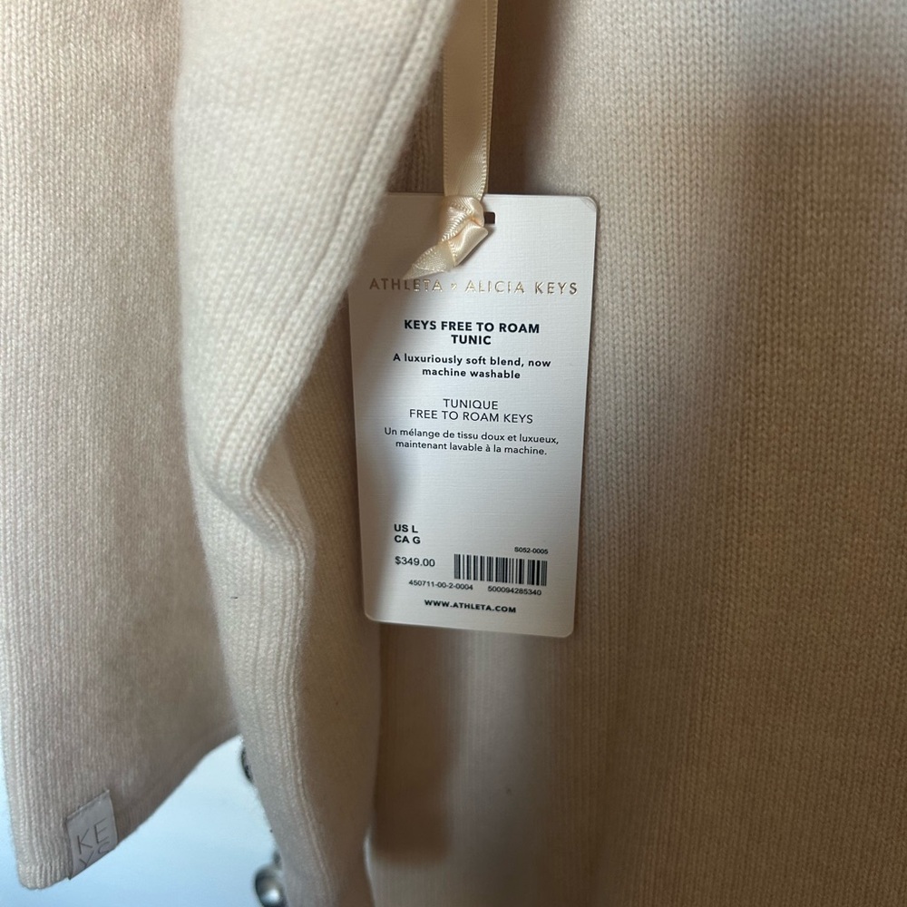 Athleta Alicia Cream Long Sleeve Dress - Picture 3 of 6